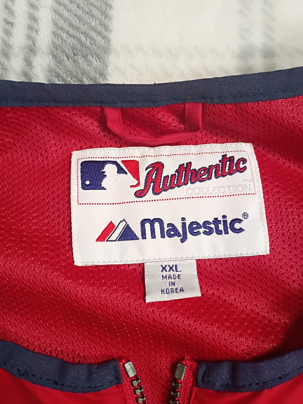 Los Angeles Angels Pullover Jacket Mens XXL Red 1/4 Zip MLB Baseball Majestic - Picture 5 of 16